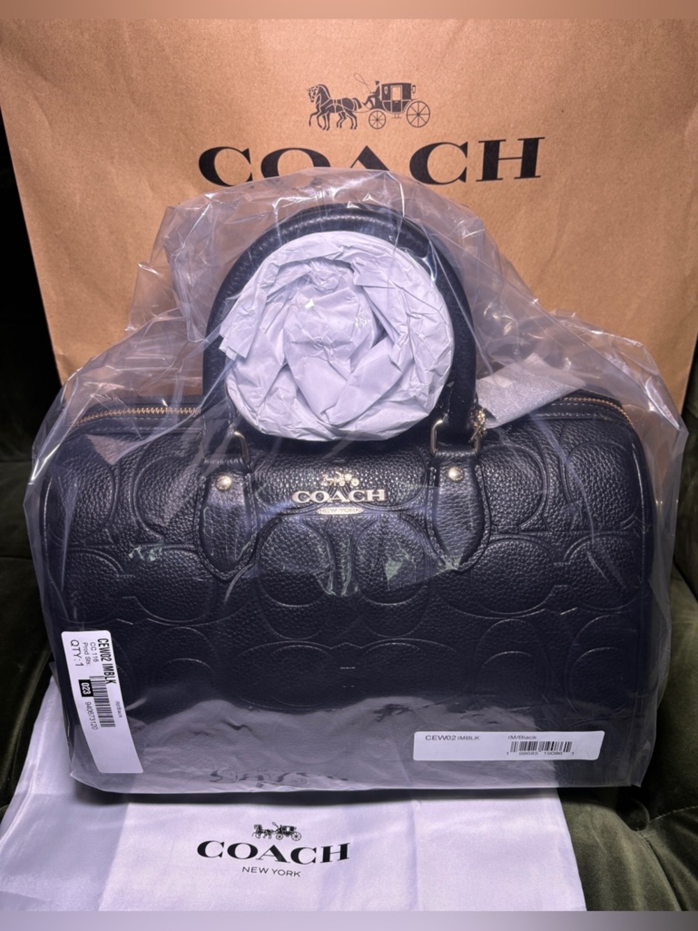 Rowan Large Satchel Bag In Signature Leather - Picture 1 of 16